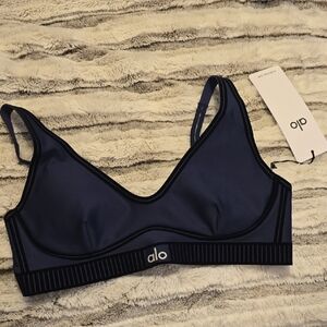 ALO Yoga Navy Blue Sports Bra
